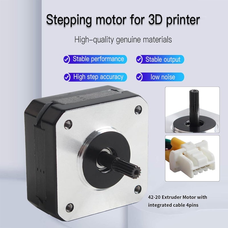 FYSETC MK4 Prusa Accessory - Extruder Stepper Motor Replacement - Small Stepping Motor 42-20: 2 Phases 1A 1.8 Degrees 0.19 N.M with Integrated Cable for MK4S XL 3.9 3D Printer E Axis - Image 5